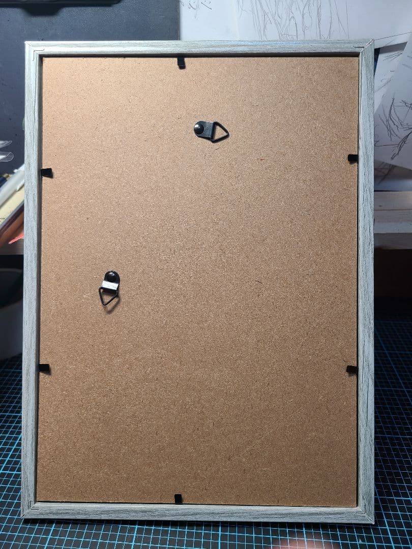 【クレステッドゲッコー】自作　額縁入り　B5