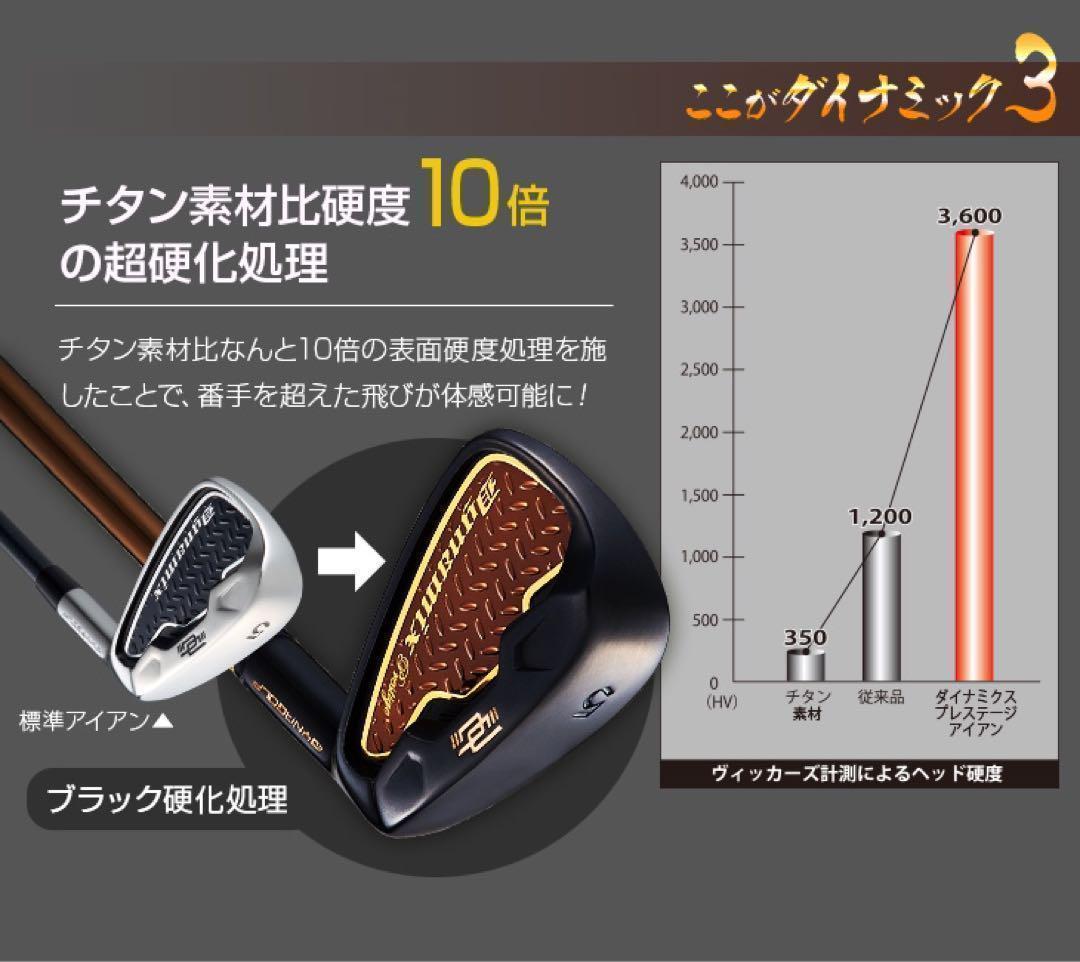 【新品6本】2番手飛ぶ最高級★ダイナミクス プレステージアイアン 5〜PWセット