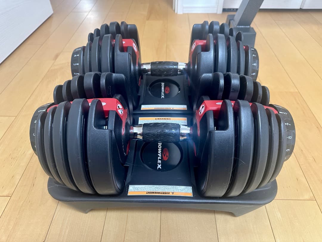 ②　①・② 共通（Bowflex 可変式ダンベル／1個ずつ）
