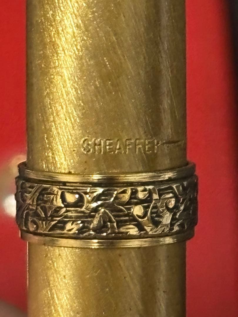 SHEAFFER スターリングシルバー 万年筆 ケース付 パイロット　革ケース