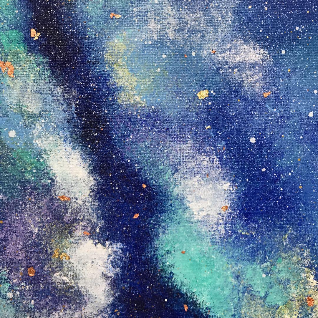 アートパネル　絵画　絵　抽象画　夜空　星　天の川　インテリア　現代アート