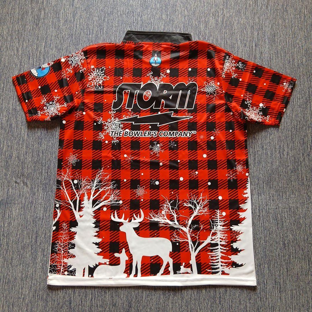 日本未発売✨新品✨STORM　【L】　レッド　チェック　雪　トナカイ