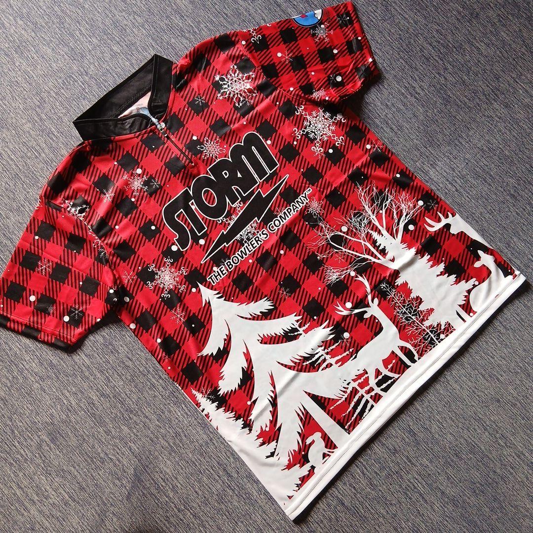 日本未発売✨新品✨STORM　【L】　レッド　チェック　雪　トナカイ