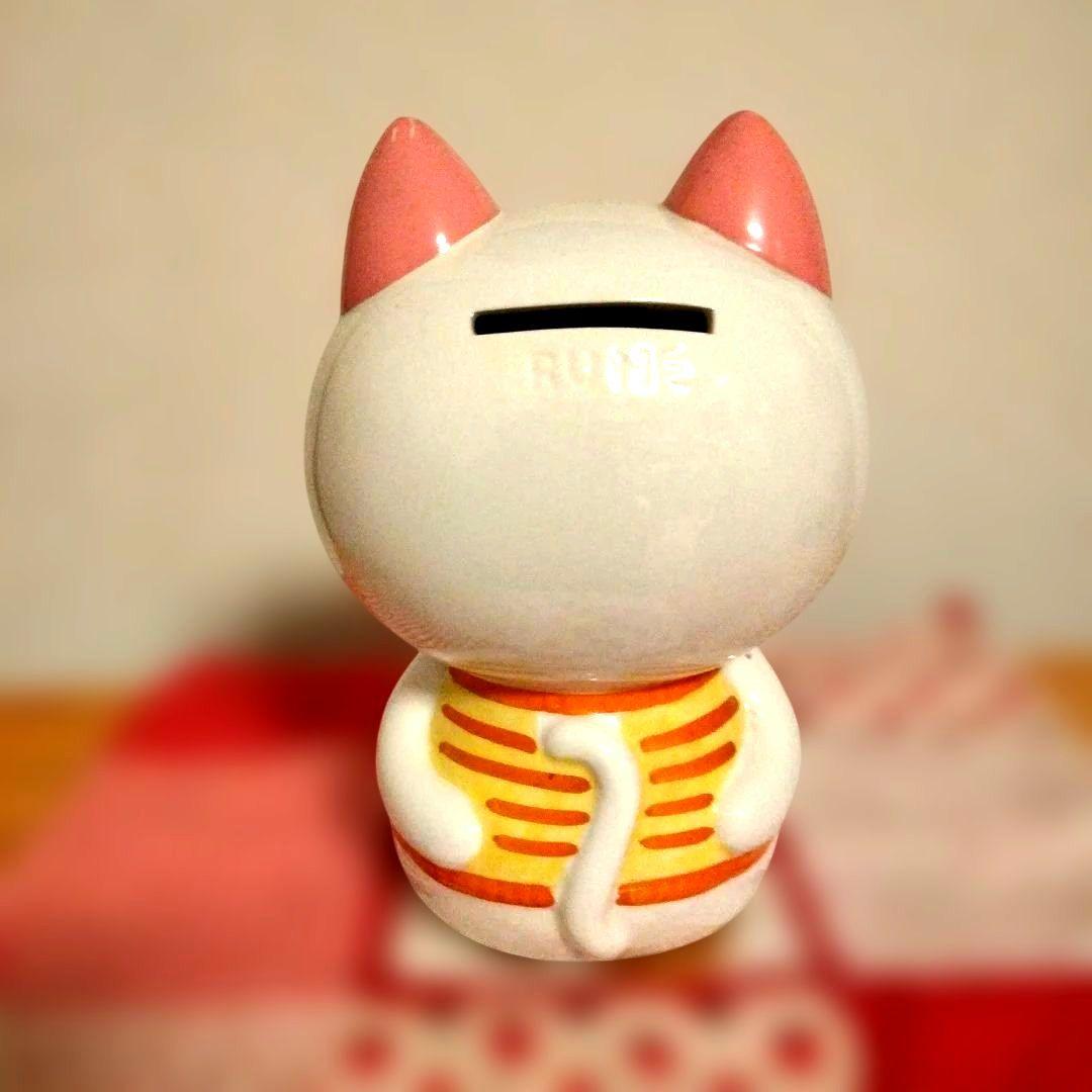 内藤ルネ　猫貯金箱　昭和レトロ