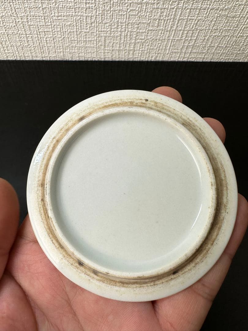 中国 清時代　咸豊年製　粉彩 香合 古美術　骨董　アンティーク