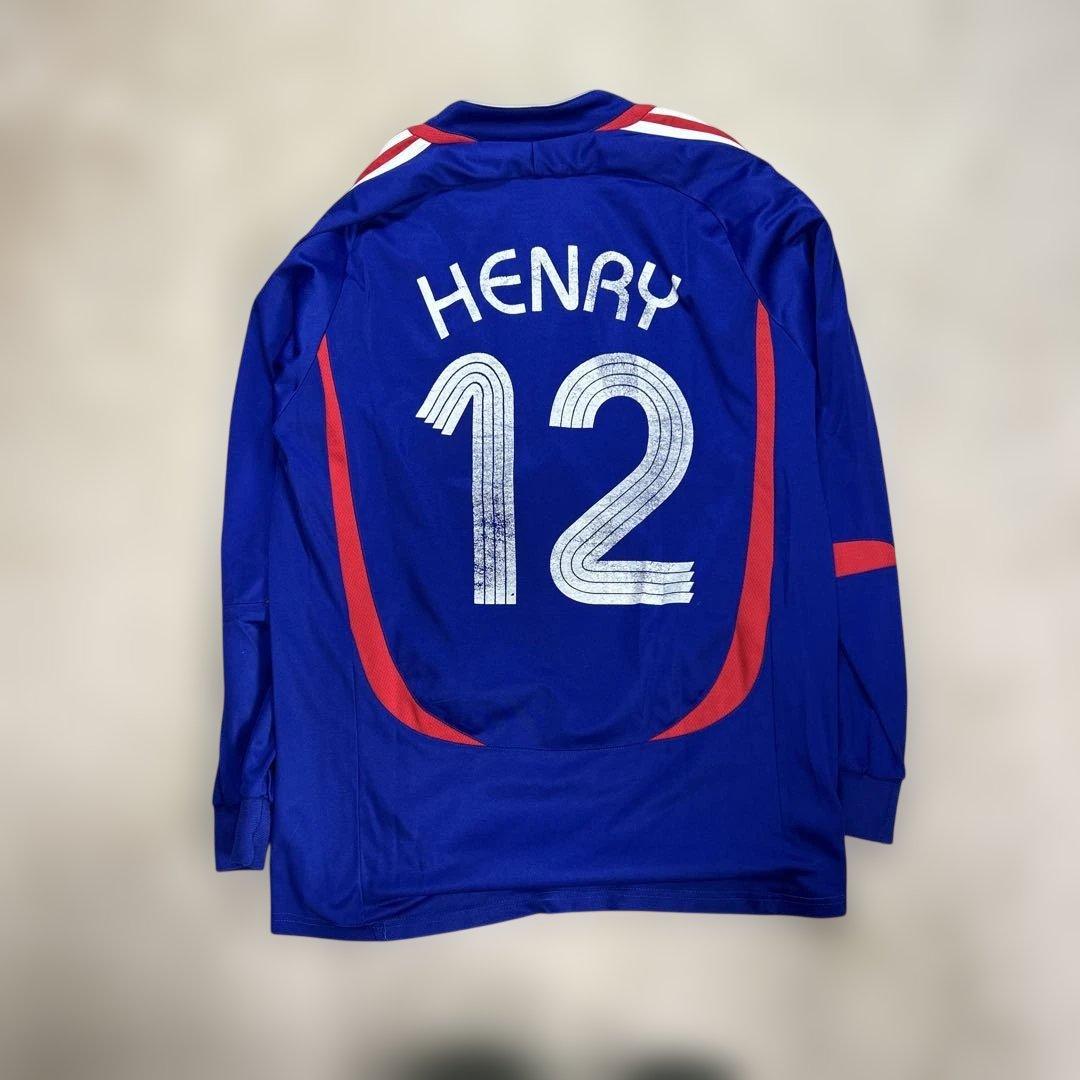 アディダス　フランス代表　サッカーユニフォーム アンリ選手　12番　長袖