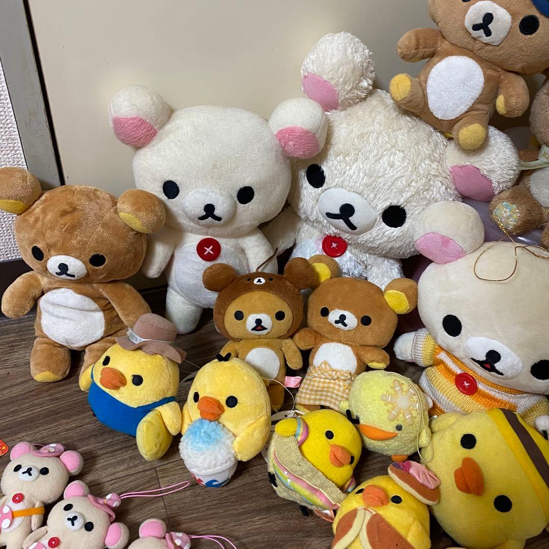 希少 san-x リラックマ キイロイトリ ぬいぐるみ マスコットまとめ売り