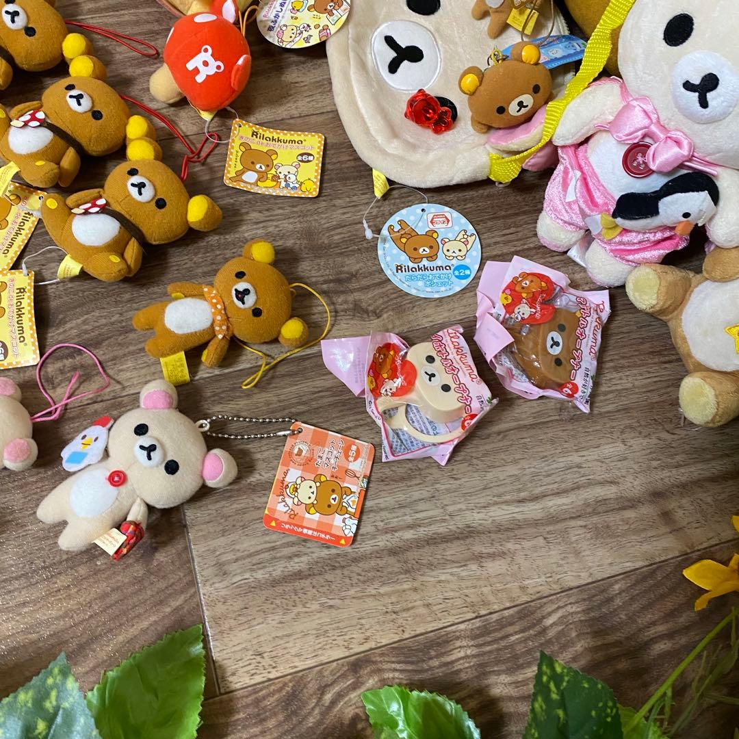 希少 san-x リラックマ キイロイトリ ぬいぐるみ マスコットまとめ売り