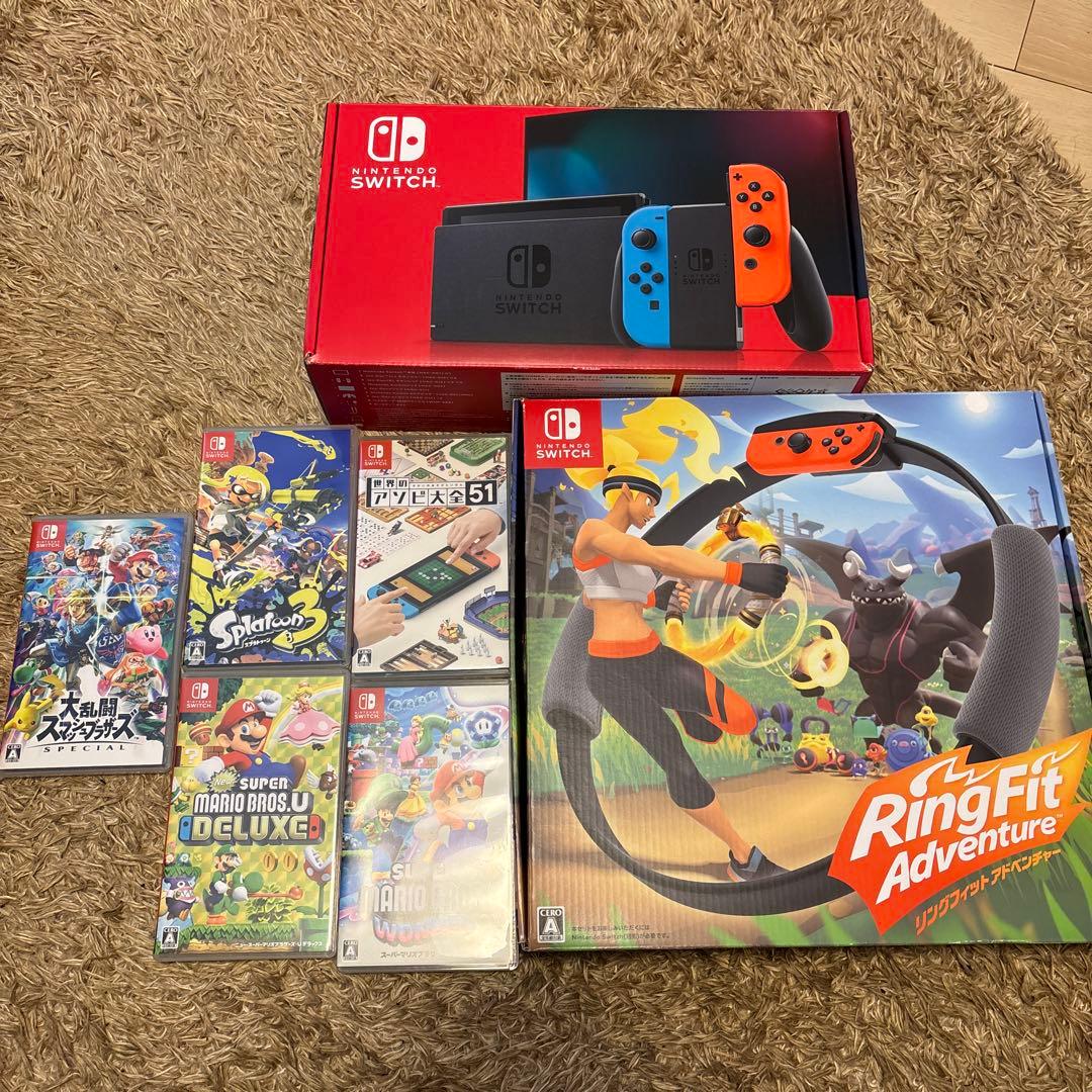 (楽一番)Switch 本体　ソフトセット　リングフィット