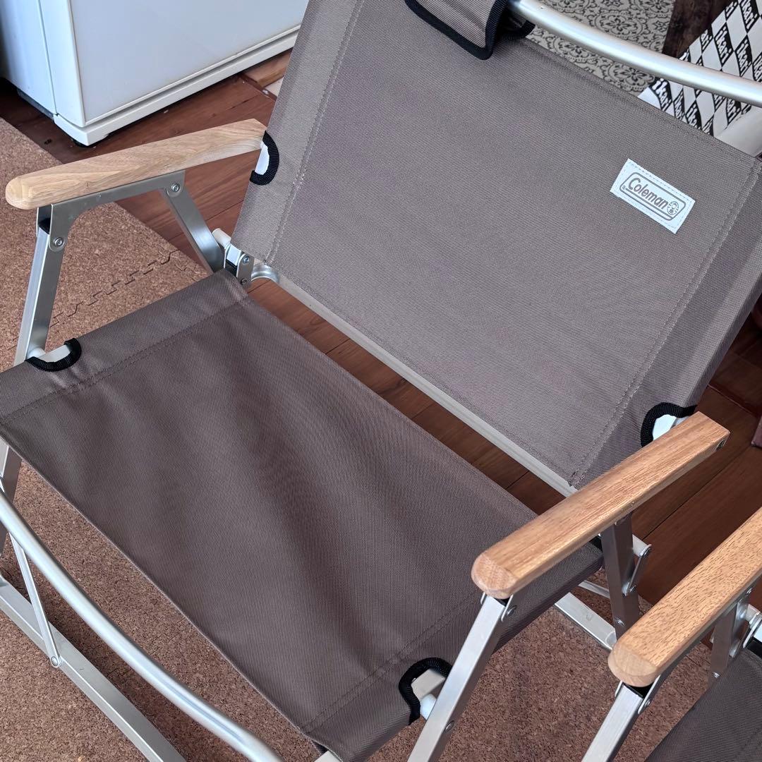 Coleman アウトドアチェア 2脚セット グレージュ