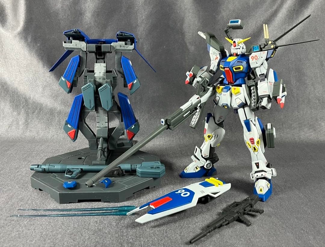 1/100 F90 GUNDAM ガンダム MG 改修 全塗装済み完成品