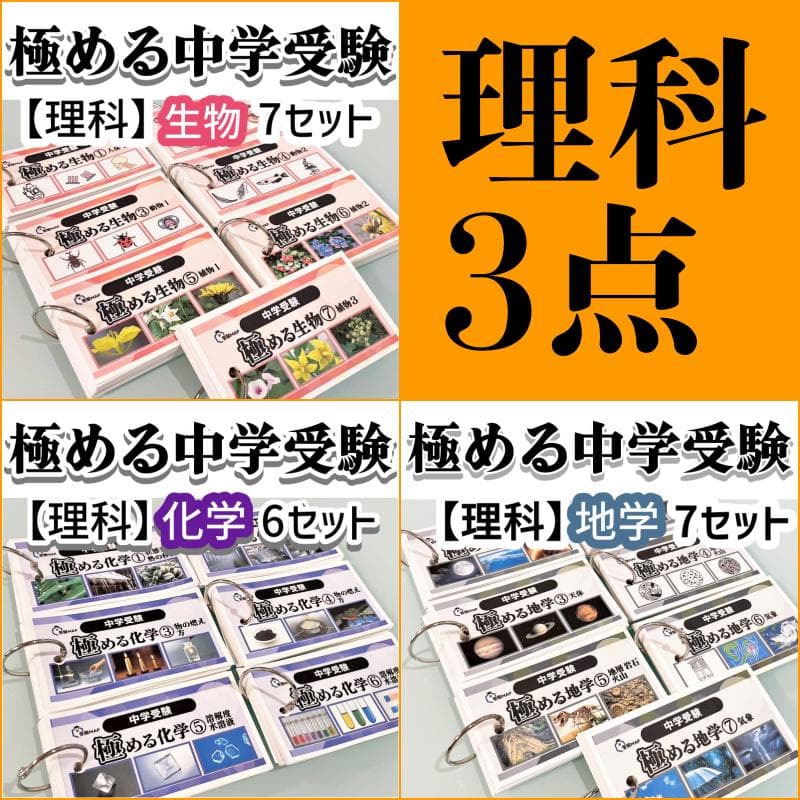 ミント様 リクエスト 4点 まとめ商品 中学受験　暗記カード