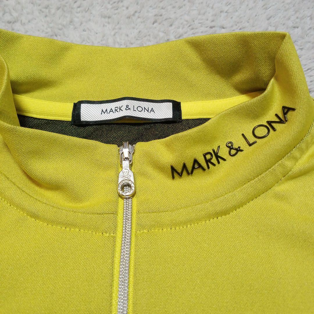 マークアンドロナ ゴルフ 半袖 モックネック ジップアップ カットソー