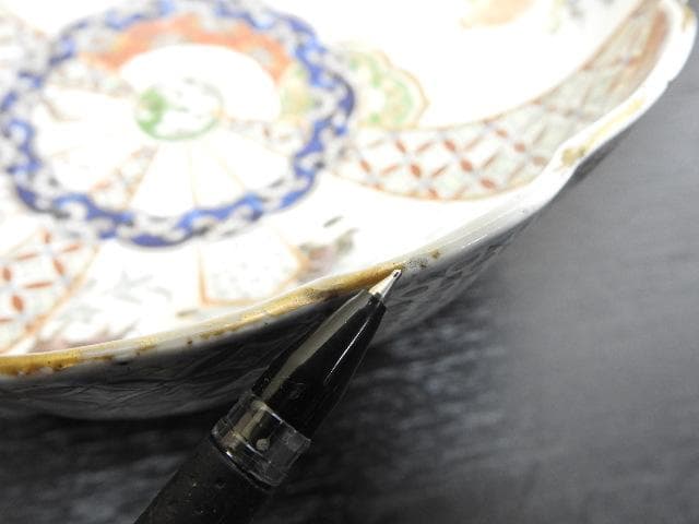 伊万里　色絵　輪花鉢　MA278