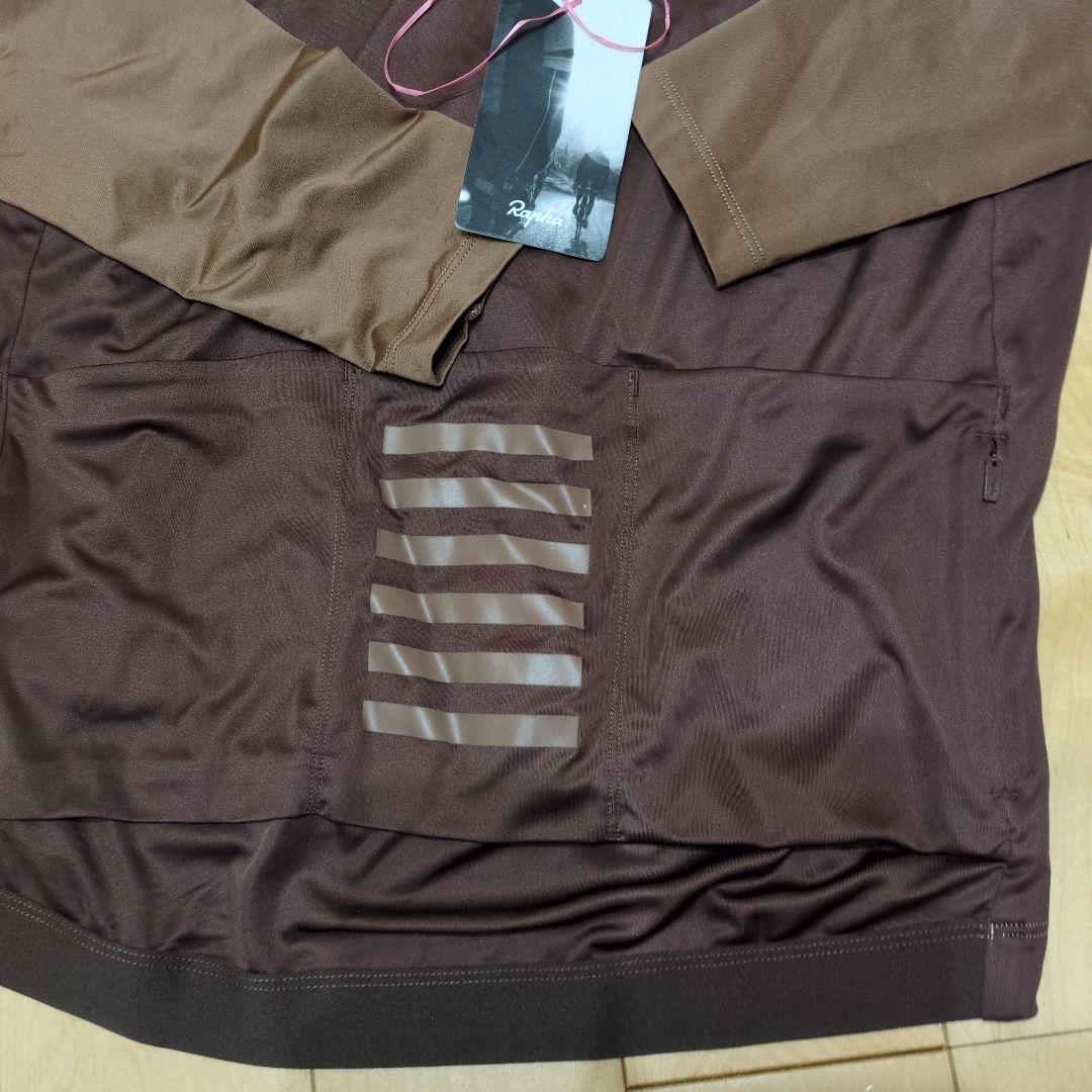 ラファ プロチーム ロングスリーブ ライトウェイトジャージ XL ブラウン