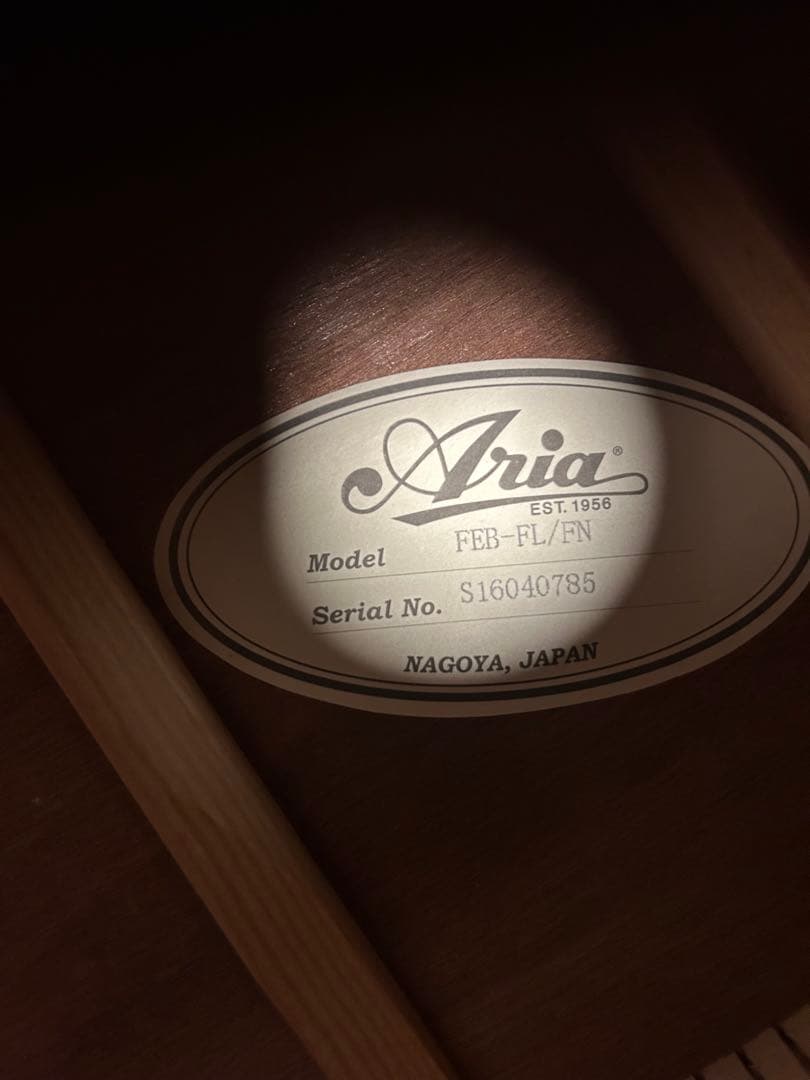 【美品】Aria FEB-FL エレアコベース　フレットレス