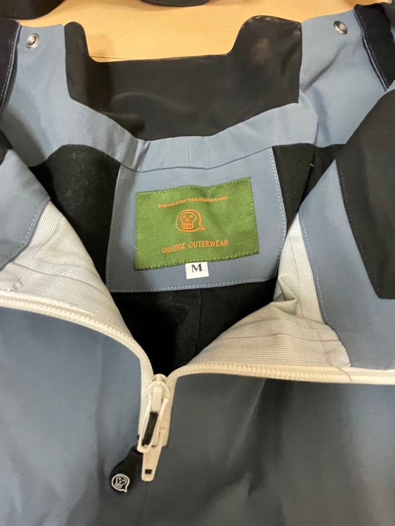 unfudge SMOKE BIB PANTS ブルーグレー