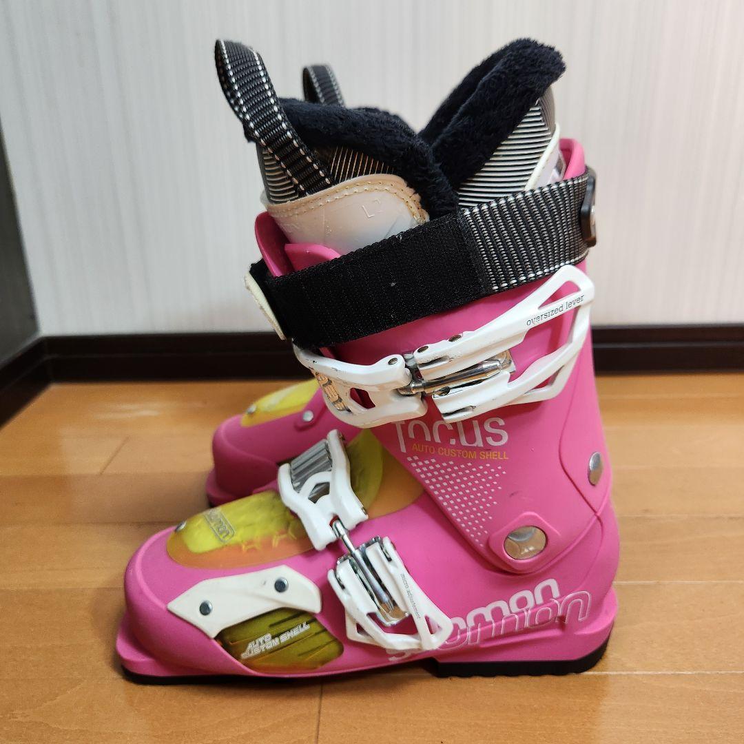 【希少】SALOMON スキーブーツ FOCUS 24.5cm ピンク