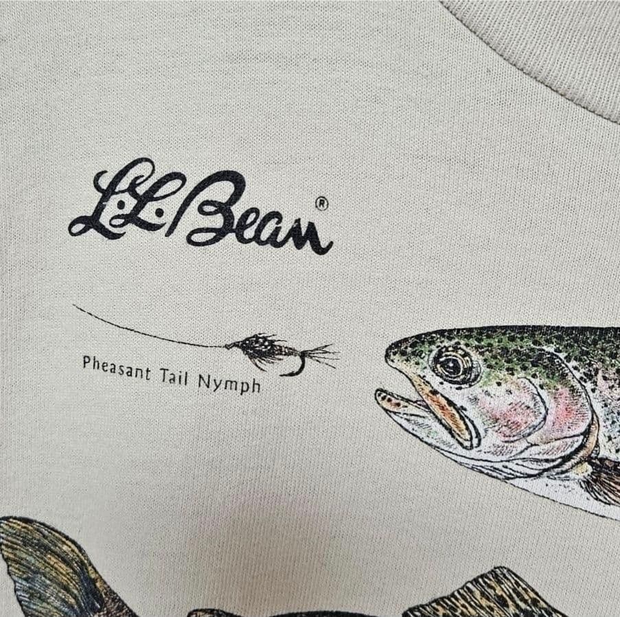 LLBean メンズ 半袖Tシャツ Sサイズ FRUIT OF THE LOOM