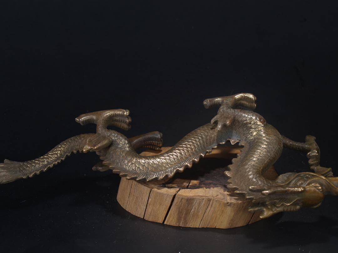 骨董市仕入れ　中国清時代の置物　ヤモリ　縁起物　骨董品 AK883A6-3