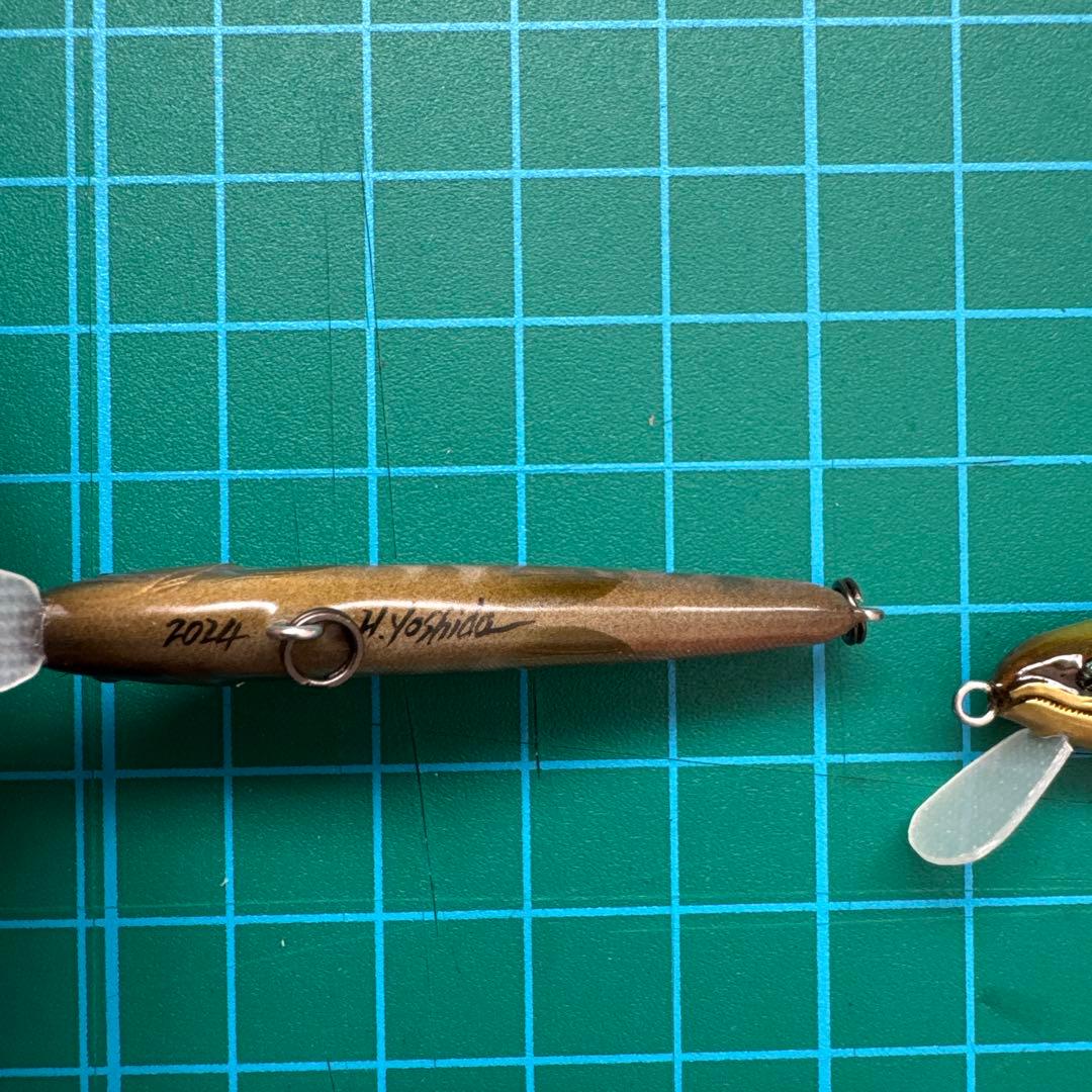 ハンドメイドミノーとバッヂのセット