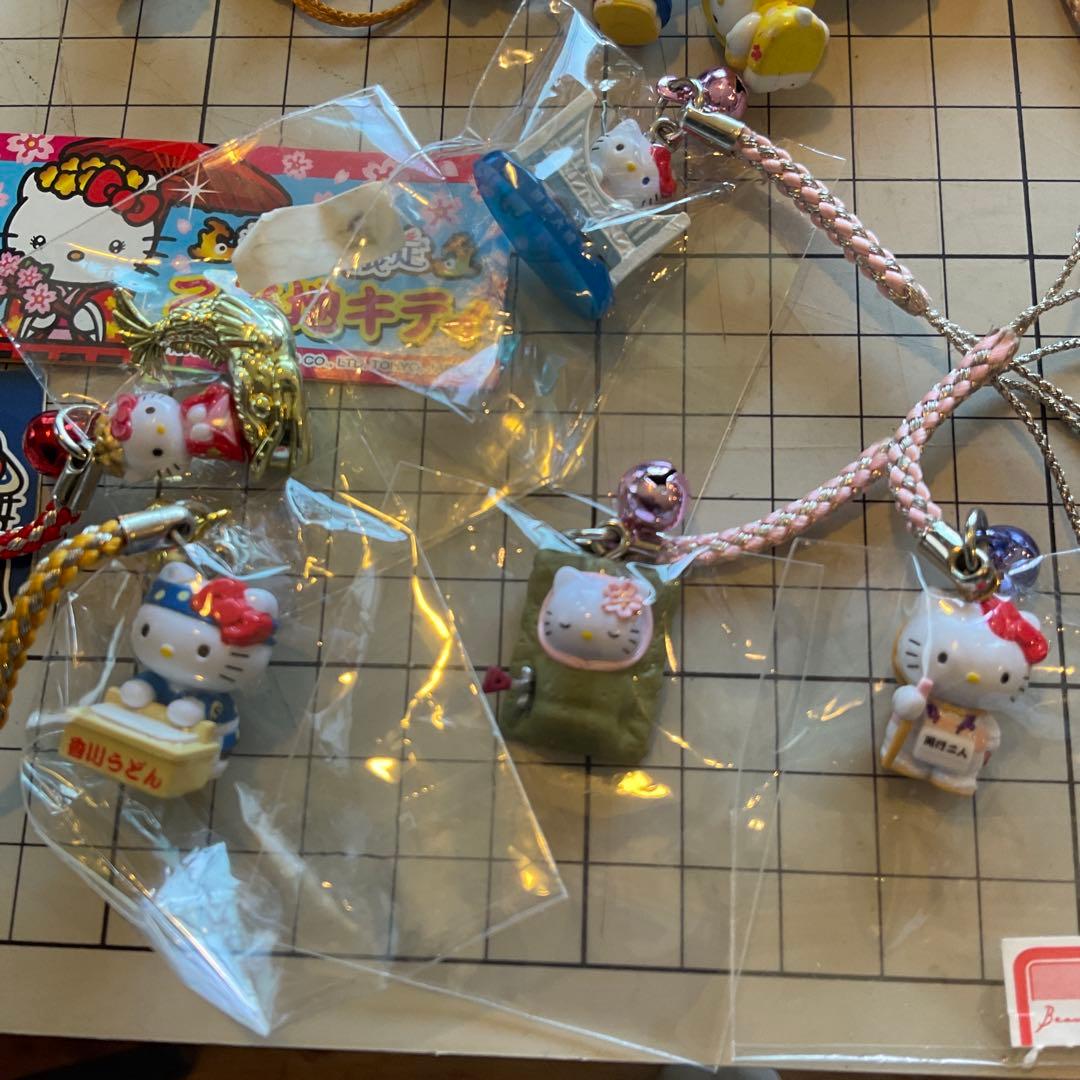 ハローキティ 90個 ご当地 キティ 根付 ストラップ まとめ売り