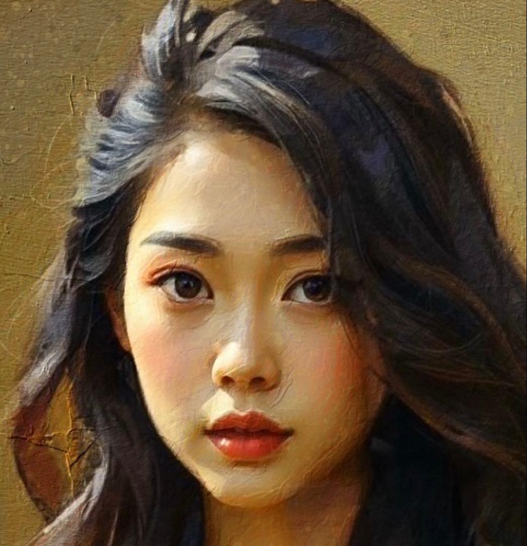 【最高傑作！】美しくなびく髪と共に〜赤いドレスの女性〜