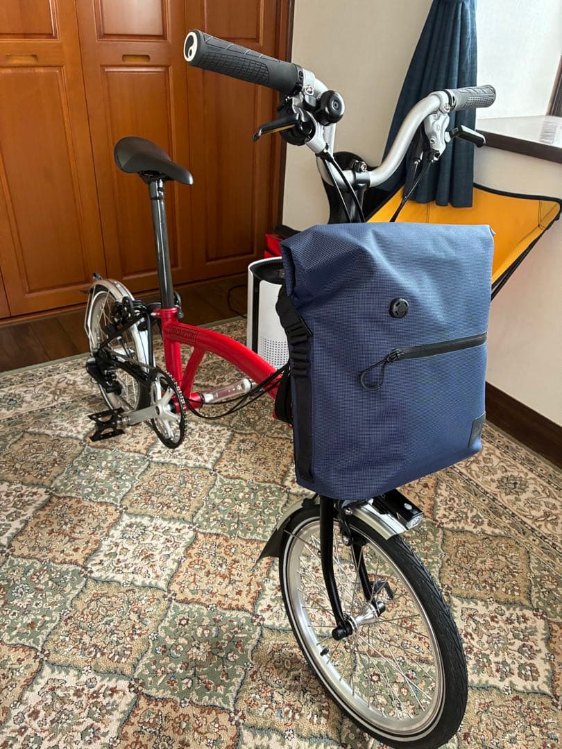 BROMTON/ブロンプトン/フロントバック/ウォータープルーフ/ネイビー 9L