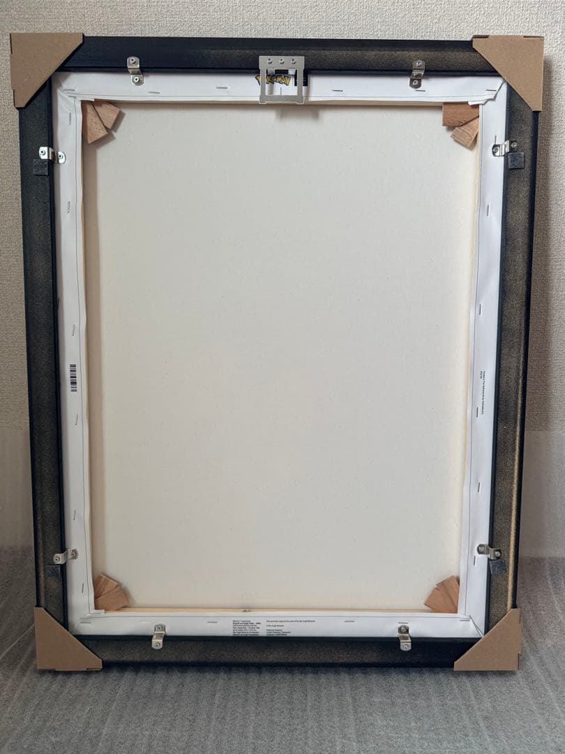 ゴッホ ピカチュウ キャンバスアート Lサイズ 70x55cm 黒木枠