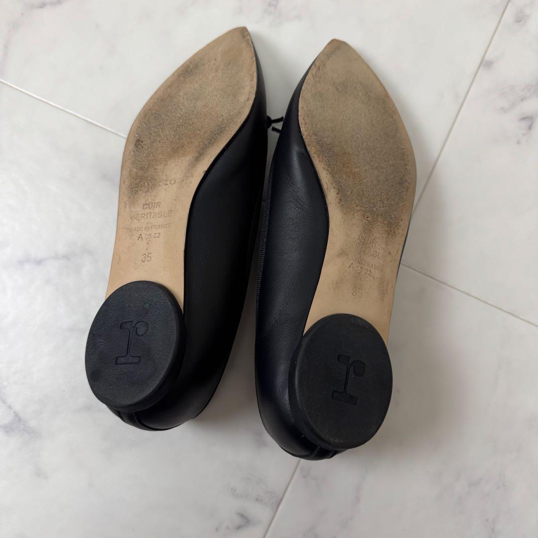 【美品】 レペット ブリジット バレエシューズ ポインテッドトゥ レザー