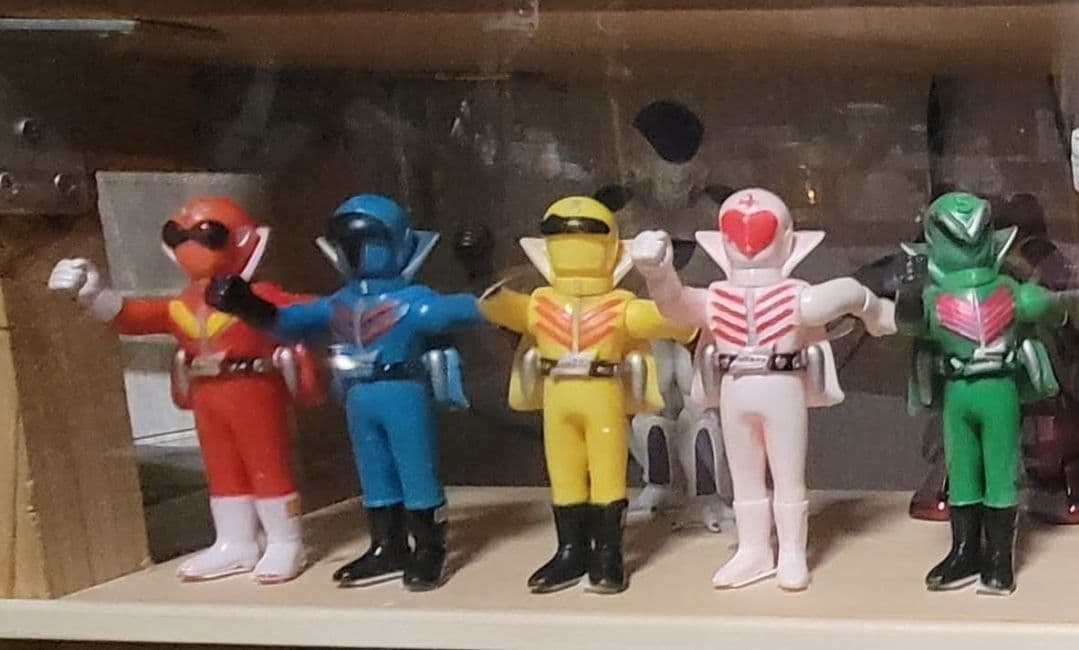 希少　ゴレンジャーソフビ 5体セット