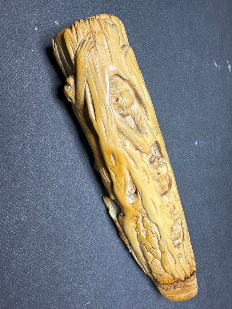 江戸時代　時代　鯨歯風　天然素材　喫煙具　煙管 パイプ　骨董アンティーク