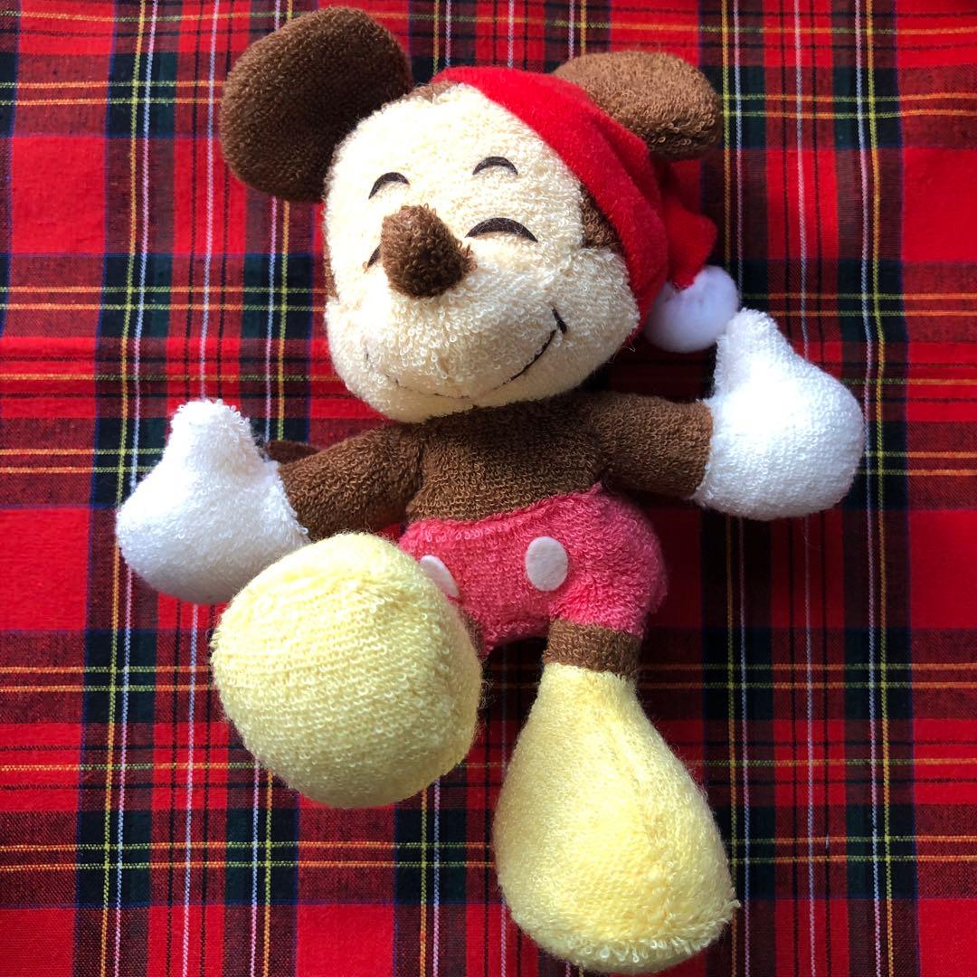 レトロ☆サンアンドスター☆MINIミニミッキーマウス☆サンタ☆ぬいぐるみ☆