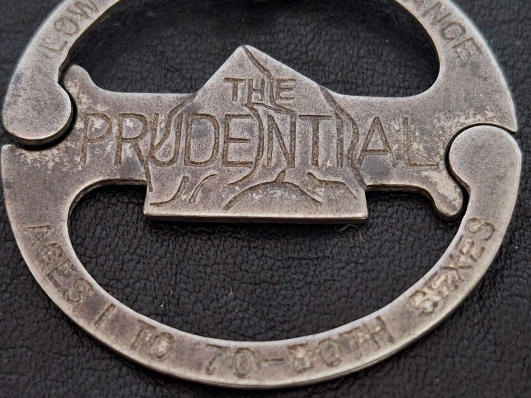 ヴィンテージ キーリング PRUDENTIAL ボールチェーン 販促 広告 アド