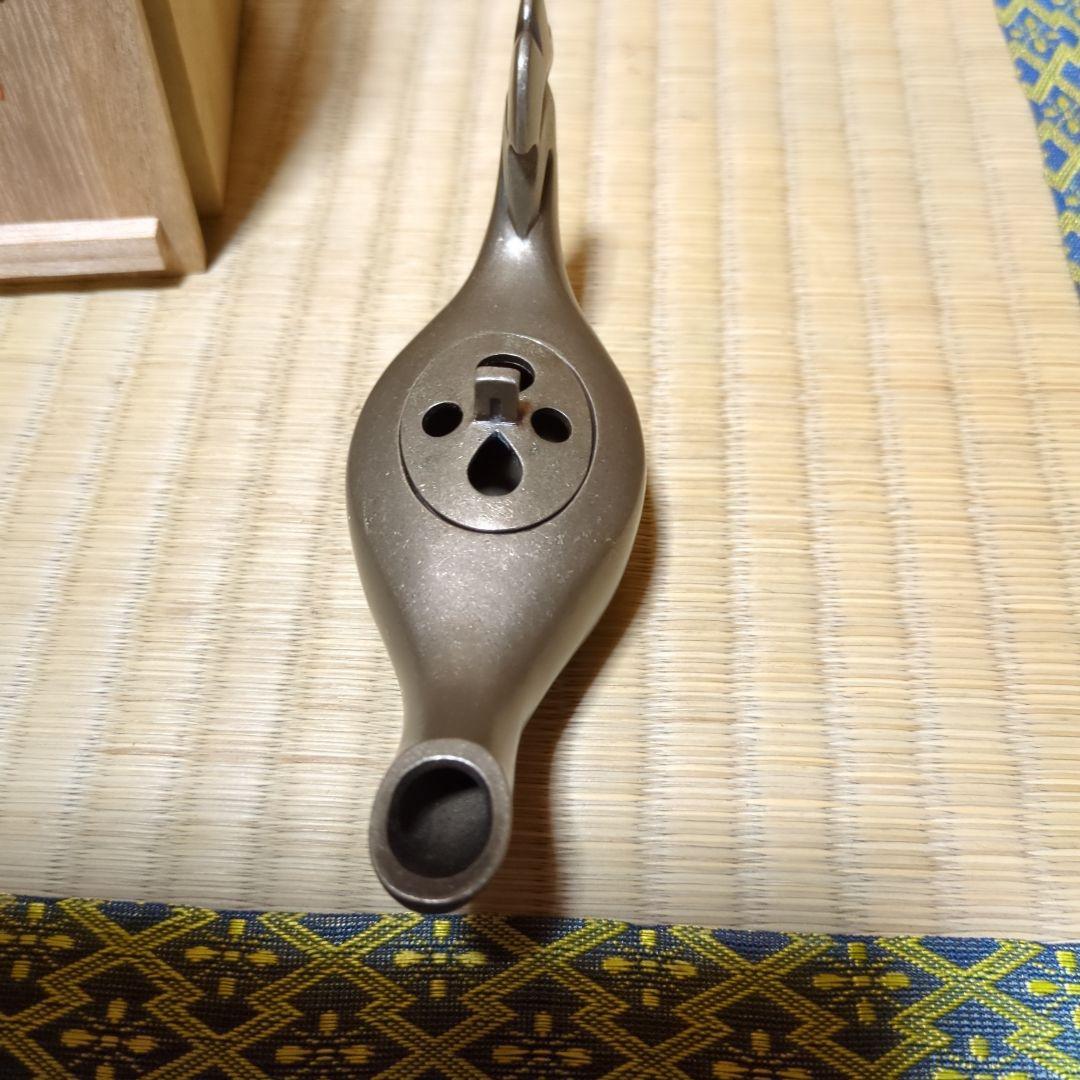 蓮田修吾郎、白銅酉香炉 木箱付き