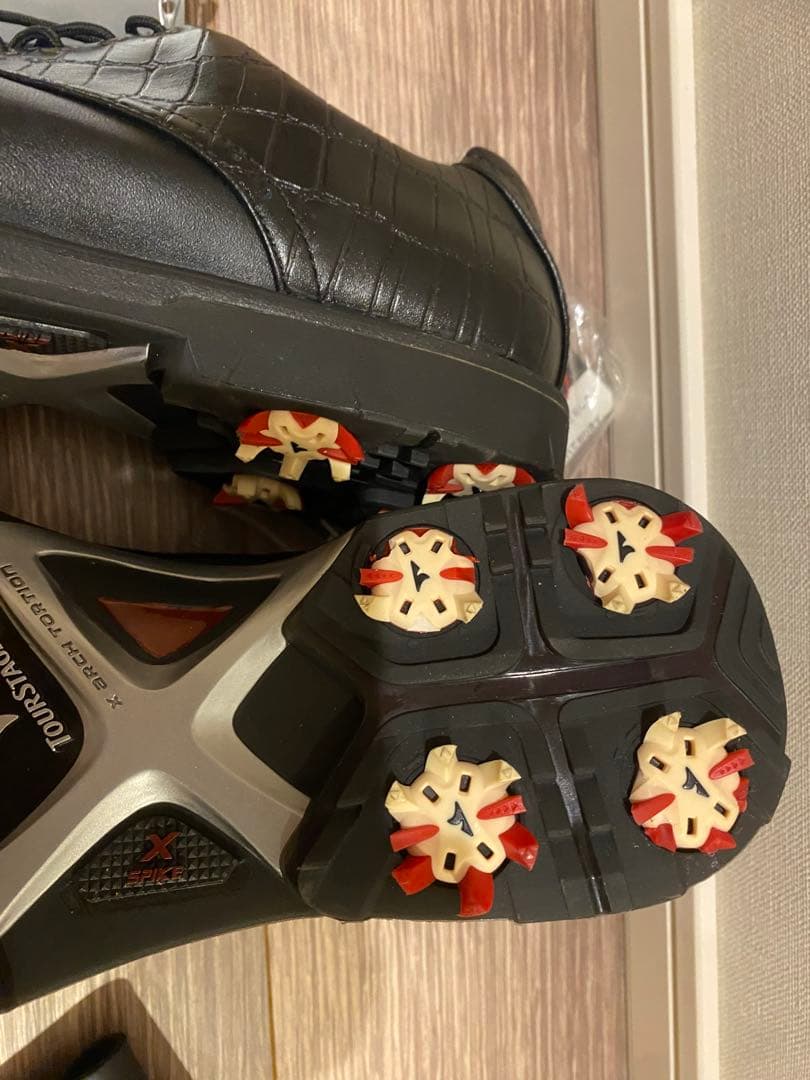 ゴルフシューズ　スパイク　ツアーステージ　x-spike Ⅲ 25.0 黒