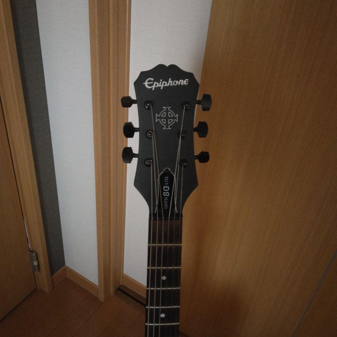 Epiphone SG gothブラックエレキギター