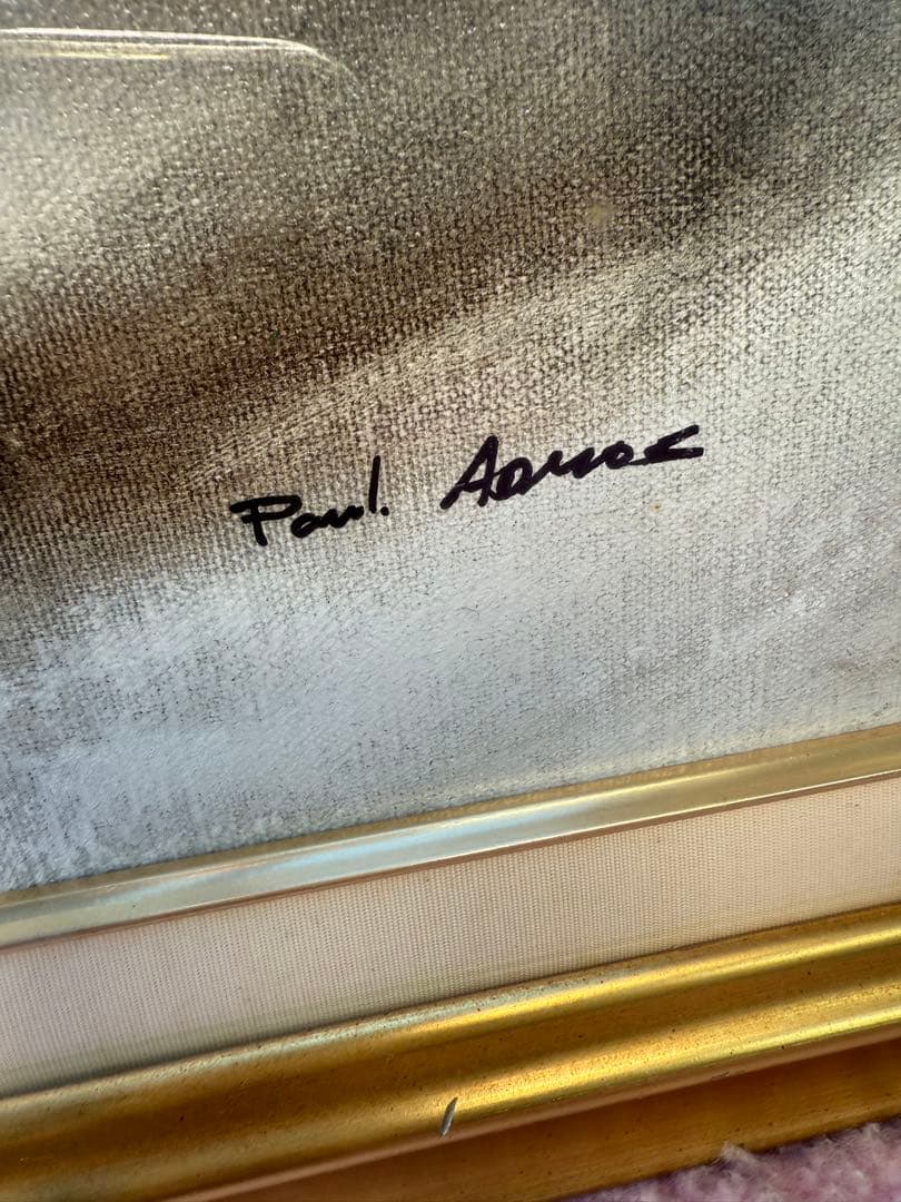 ポール・アダモス Paul Admos 油彩　花図 静物画 油彩　絵画　値下げ中