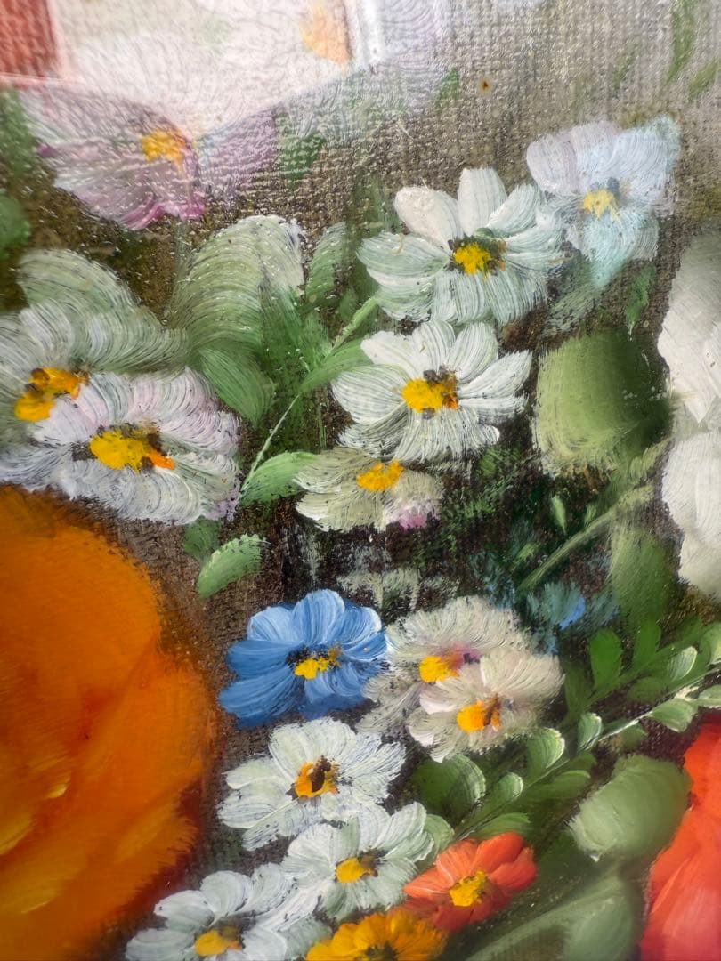 ポール・アダモス Paul Admos 油彩　花図 静物画 油彩　絵画　値下げ中