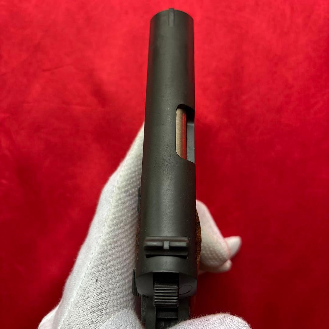 タナカ　コルト380オートHW ガバメント　木製グリップ　ガスブローバックガン