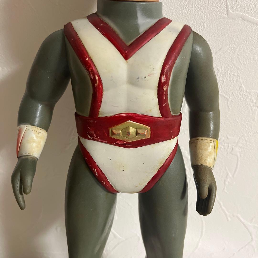 ⚠️超貴重・激レア　シルバー仮面　面取れ　1970年代　昭和レトロ　バンダイ製