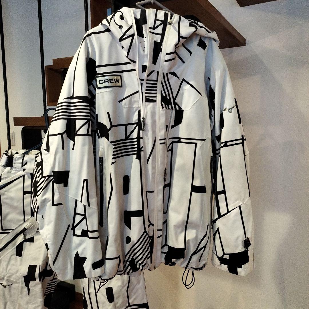 ミズノ　CREW 幾何学模様 スキーウェア 上下セット