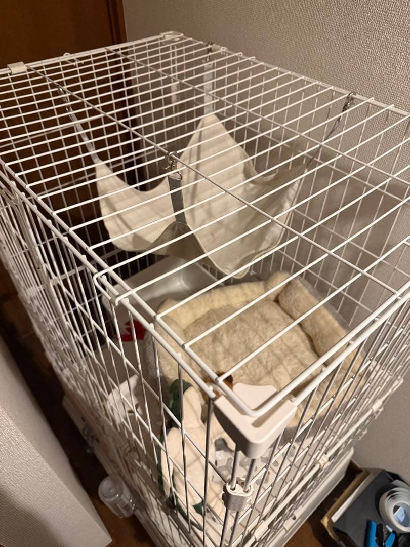 BTM 猫 ケージ キャットケージ 2段 ペットケージ キャスター付 猫ゲージ