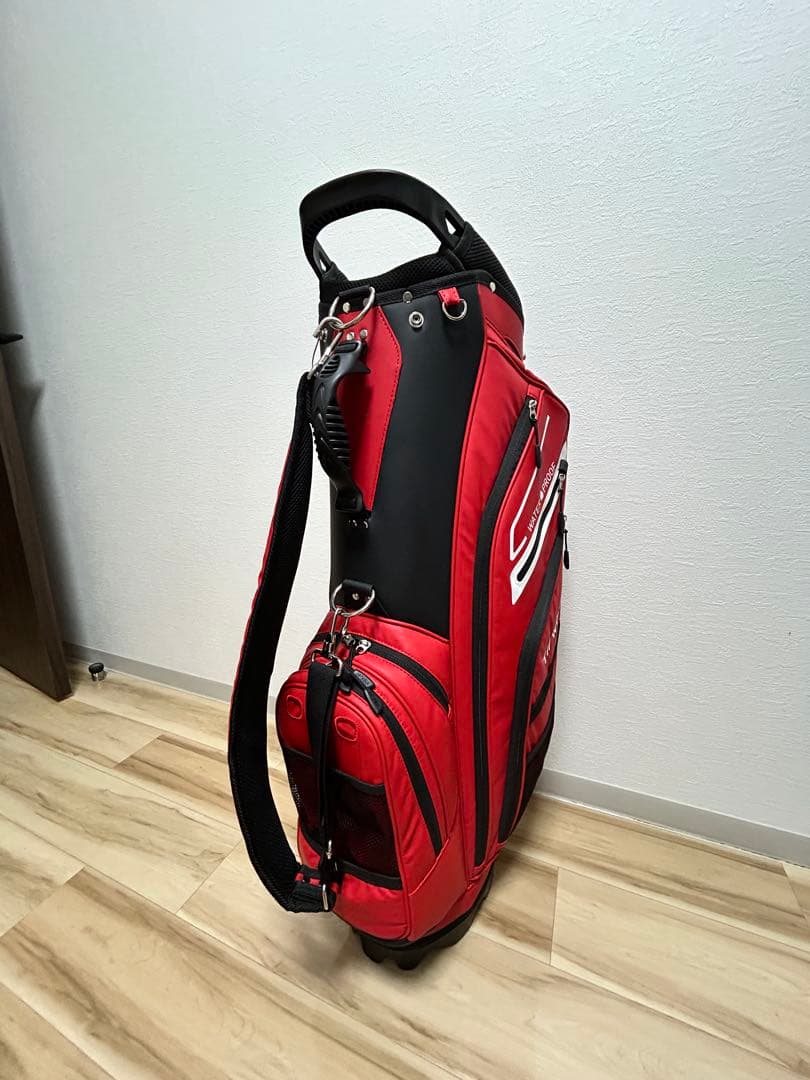 HONMA TW WORLD スタンドバッグ レッド　ウォータープルーフ