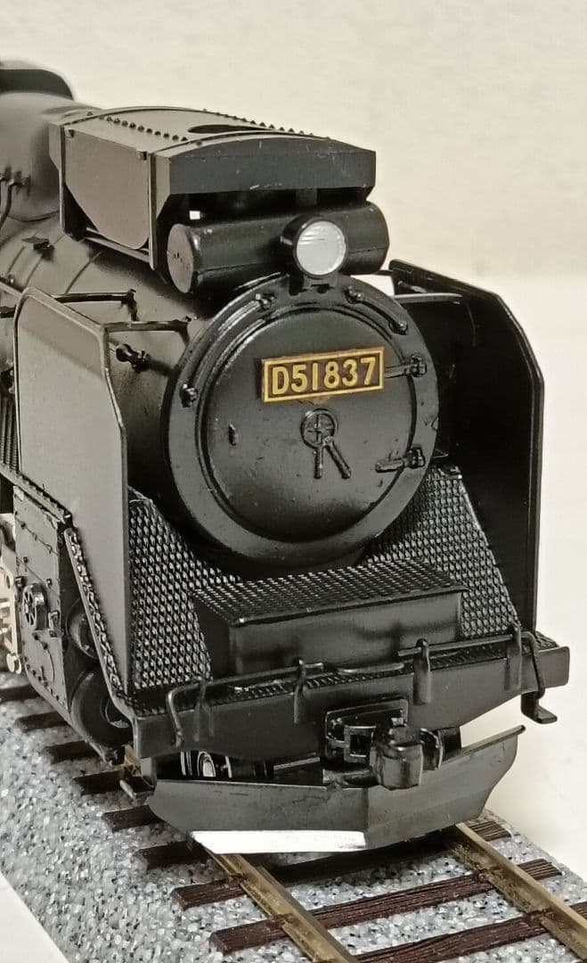 HOゲージ 天賞堂アダチ Ｄ51重装備蒸気機関車、メンテナンス済