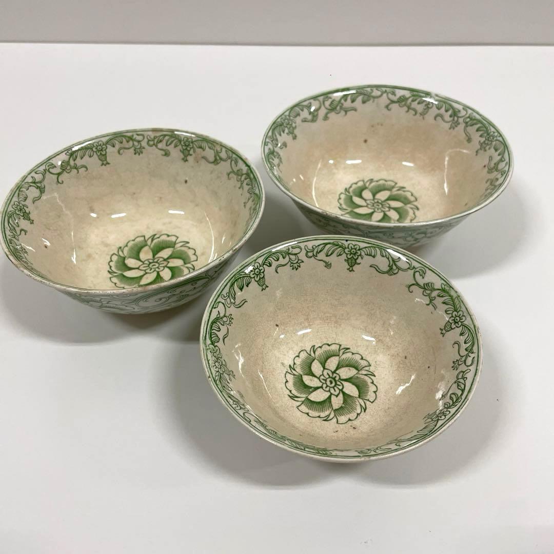 #XG203 骨董・アンティーク・時代物・阿蘭陀焼・デルフト・三重鉢・共箱付