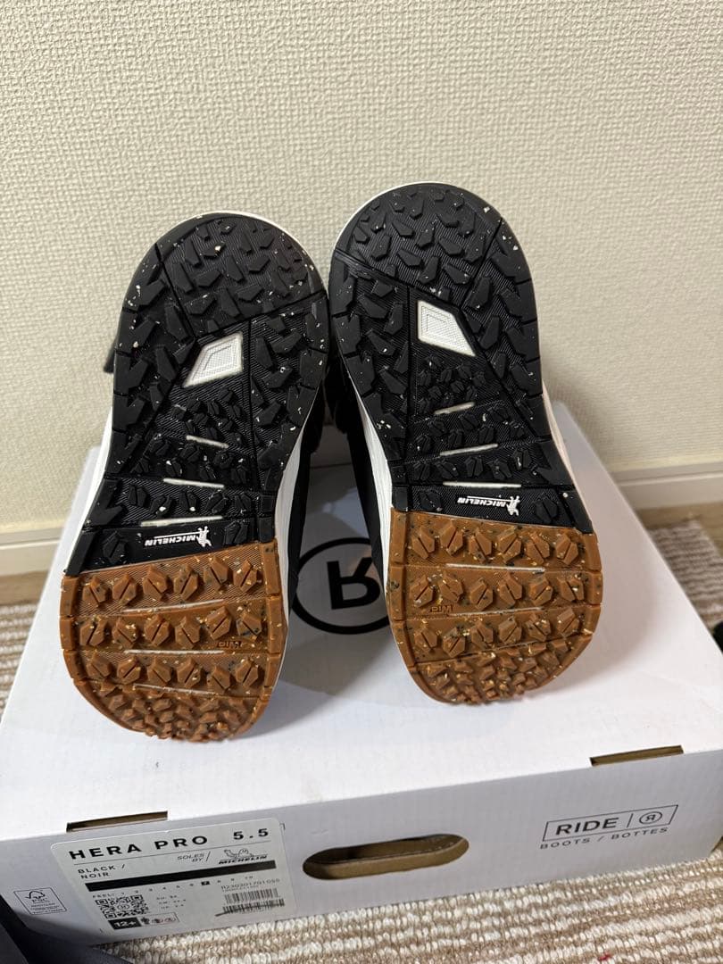 RIDE HERA PRO 5.5 22.5cm ブラック スノーボードブーツ
