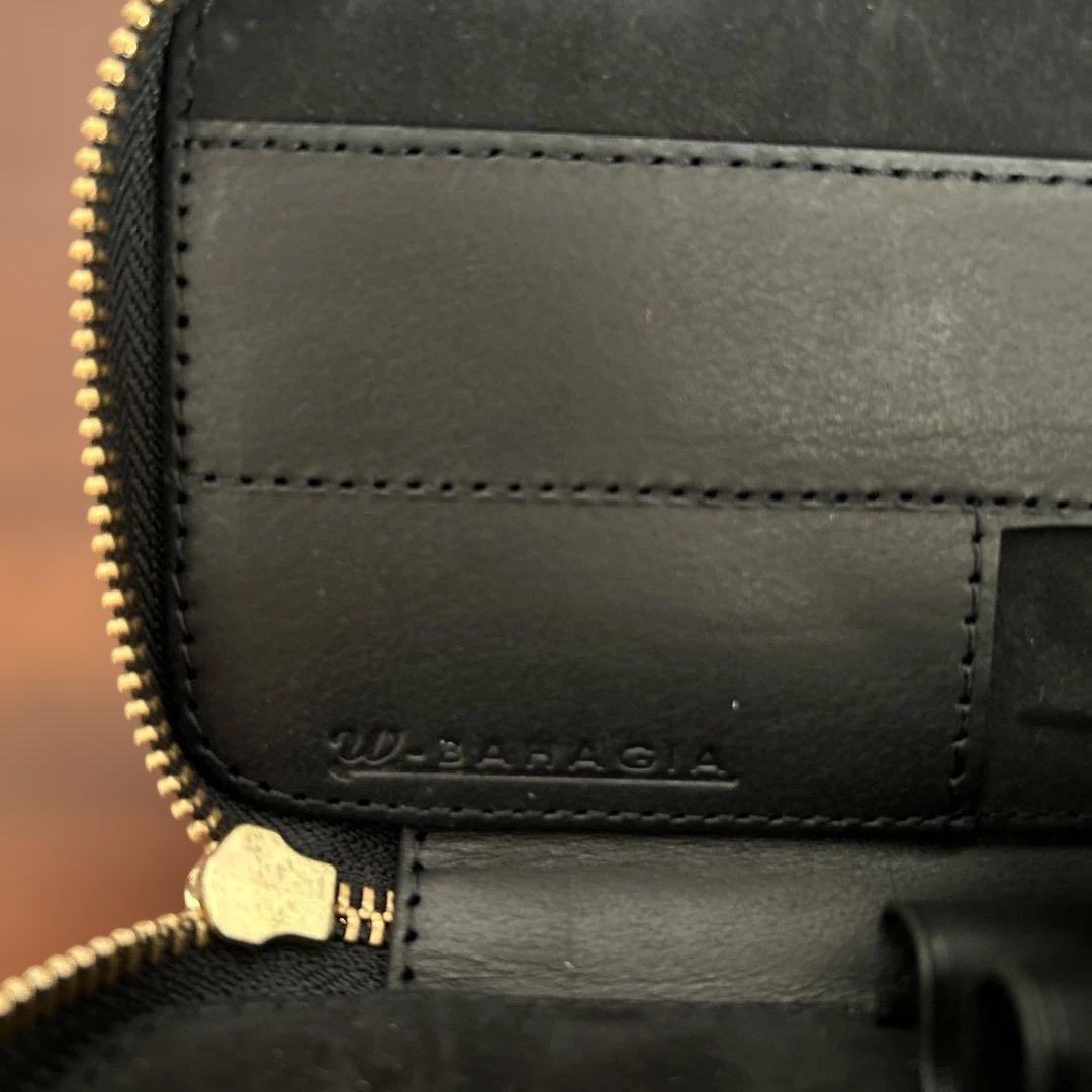 バハギア　Bagagia&Craft ラウンドジップペンケース ネロ　プエブロ