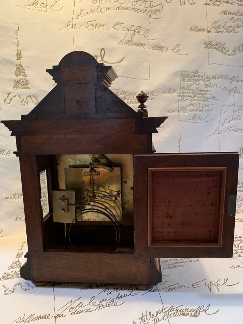 ドイツ製　訳ありアンティーク置時計ウェストミンスターチャイム！美しく鳴ります！