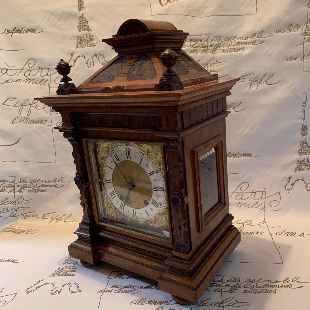 ドイツ製　訳ありアンティーク置時計ウェストミンスターチャイム！美しく鳴ります！